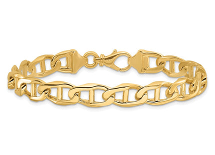 14K yellow gold anchor link anchor chain, another view
