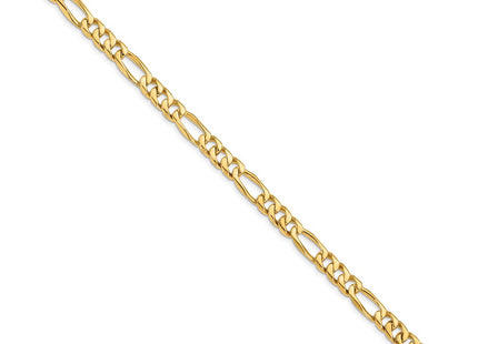 14K gold figaro link bracelet, alternate view