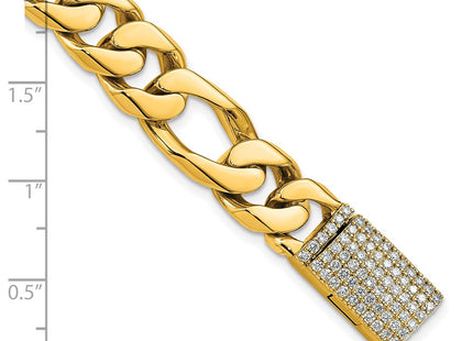 14k Yellow Gold Bracelets Style LK110DIA - Classique Jewelry Inc.