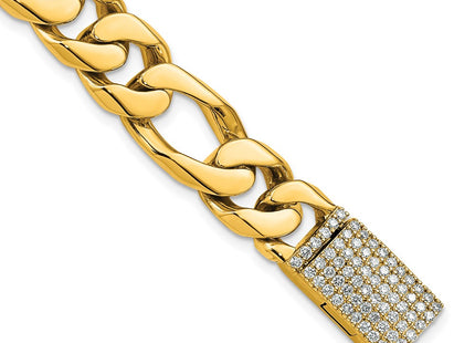 14k Yellow Gold Bracelets Style LK110DIA - Classique Jewelry Inc.