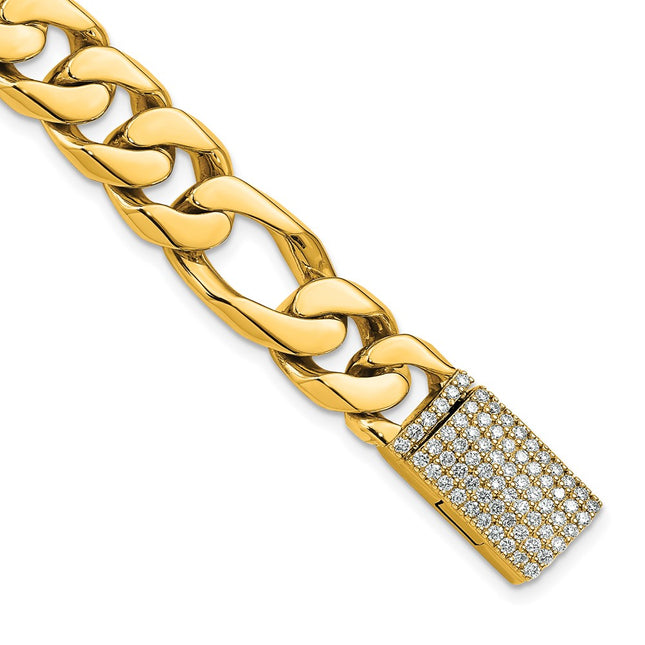 14k Yellow Gold Bracelets Style LK110DIA - Classique Jewelry Inc.