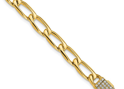 14K gold diamond bracelet