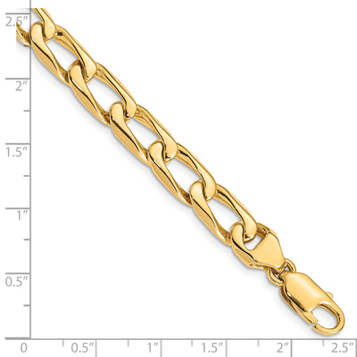14K Hand Polished Fancy Open Link with Lobster Clasp Necklace