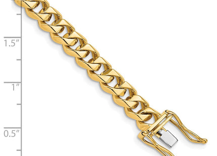 14K gold box link bracelet, alternate view