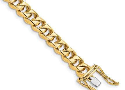 14K gold box link bracelet