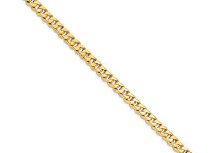 14K 8. Hand Polished Fancy Traditional Link with Box Catch Clasp Bracelet, 1 x 8.6mm