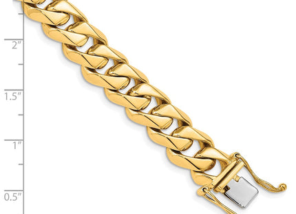 14K gold box link chain, alternate view