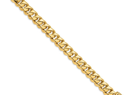 14K gold box link chain, alternate view