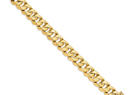 14K gold box link chain, alternate view