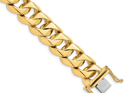14K gold box link chain