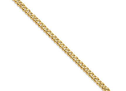 14K gold curb link chain, another view