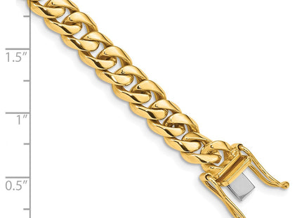 14K gold curb link chain, alternate view