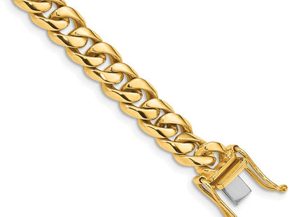 14K gold curb link chain