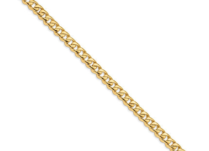 14K gold curb link chain, another view