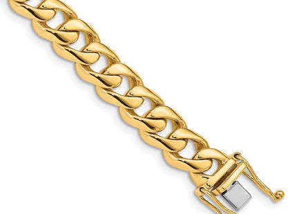 14K gold curb link chain