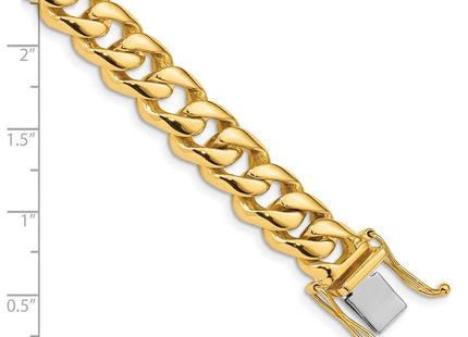 14K gold curb link chain, alternate view
