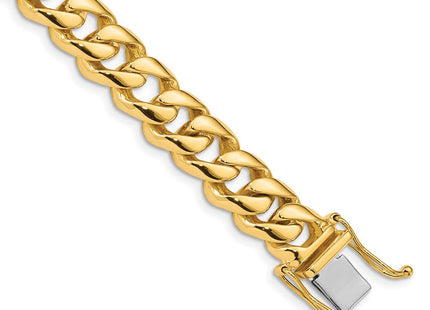 14K gold curb link chain