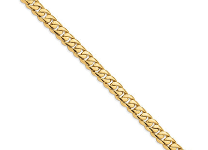 14K gold curb link chain, alternate view