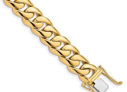 14K gold curb link chain