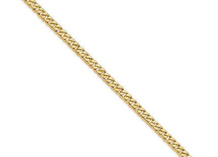 14K gold curb link chain