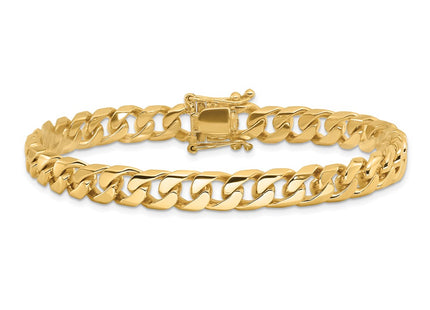14K gold curb link chain, another view