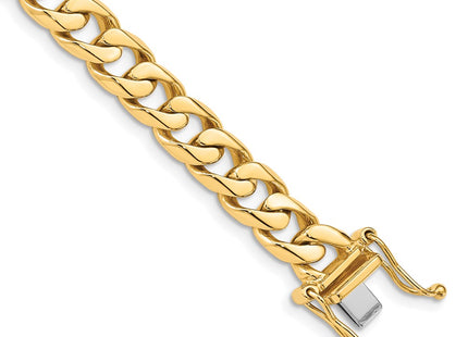 14K gold curb link chain