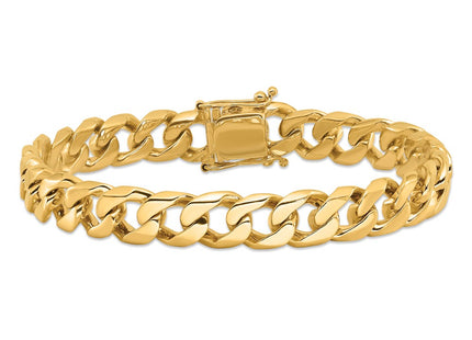 14K gold curb link chain, another view