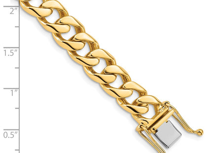 14K gold curb link chain, alternate view