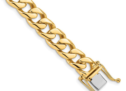 14K gold curb link chain