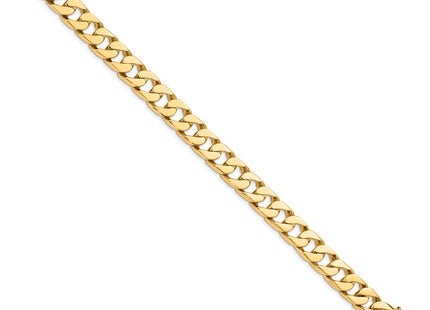 14K gold curb link bracelet, alternate view