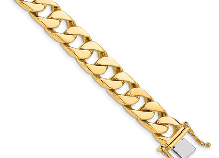 14K gold curb link bracelet