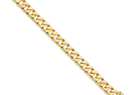 14K gold curb link bracelet, alternate view
