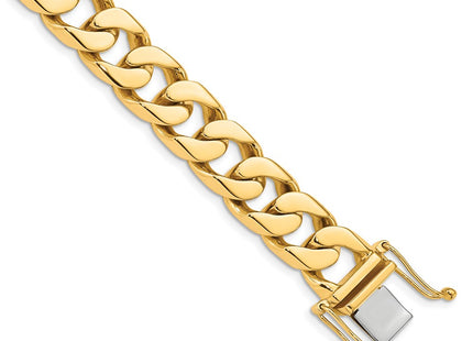 14K gold curb link chain