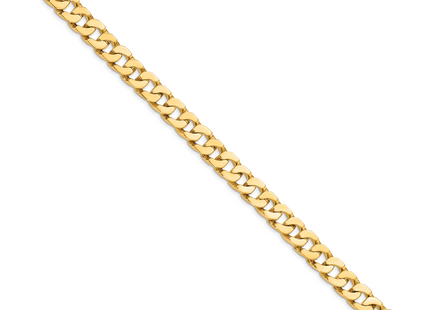 14K Hand Polished Fancy Link with Box Catch Bracelet, 1 x 10mm