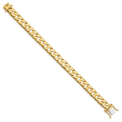 14K Hand Polished Fancy Link with Box Catch Necklace, 20 x 10.2mm