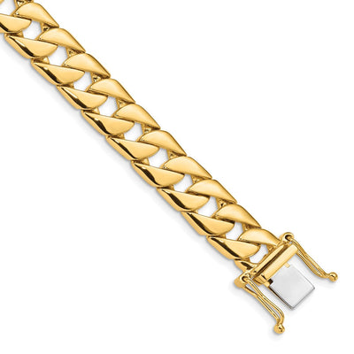 14K Hand Polished Fancy Link with Box Catch Necklace, 20 x 10.2mm