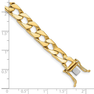 14K Hand Polished Fancy Link with Box Catch Clasp Necklace, 20 x 7.9mm