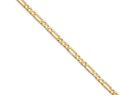 14K gold figaro link bracelet, alternate view