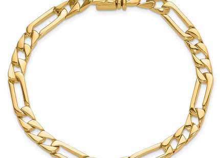 14K gold figaro link chain, further view