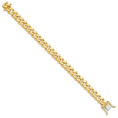 14K Hand Polished Fancy Link with Box Catch Clasp Necklace, 20 x 10mm