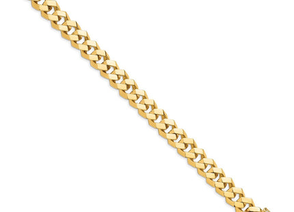 14K gold box link chain, alternate view