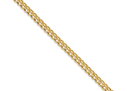 14K gold box link chain, another view