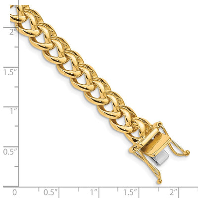 14K Hand Polished Fancy Link with Box Catch Clasp Necklace, 20 x 8.6mm