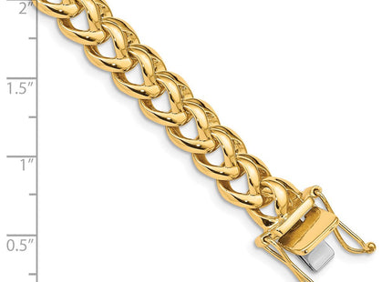 14K gold box link chain, alternate view