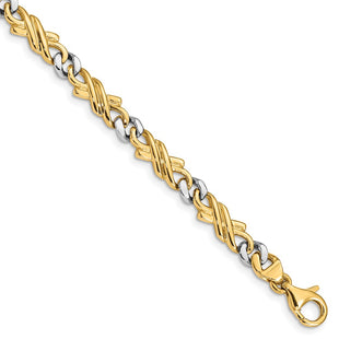 14k Two-tone Bracelets Style LK223 - Classique Jewelry Inc.