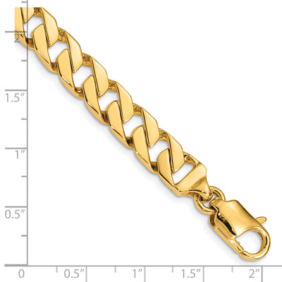 14K Hand Polished Fancy Link with Lobster Clasp Necklace, 20 x 8.5mm