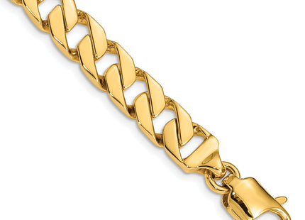 14K Hand Polished Fancy Link with Lobster Clasp Chain (per inch), 1 x 8.5mm