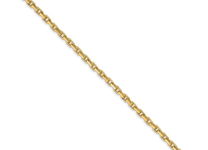 14K Hand Polished Fancy Link with Lobster Clasp Bracelet (Style LK302-8)