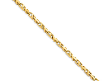 14K Fancy Link with Fancy Lobster Clasp Bracelet (Style LK316-8)