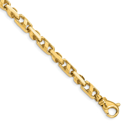 14K Fancy Link with Fancy Lobster Clasp Necklace